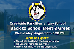  Creekside Park Back to School Meet and Greet